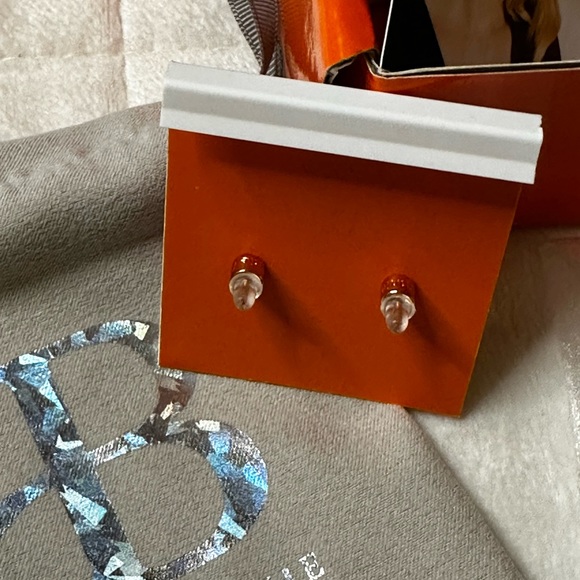 🆕 Alicia Bonnie Los Angeles “Destiny” Rose Gold Stud Earrings w/Box & Dust Bag - Picture 7 of 12